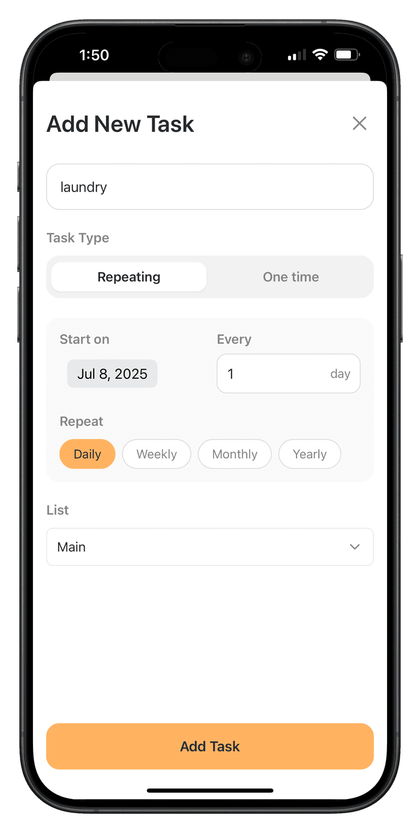 Daylii App Screenshot